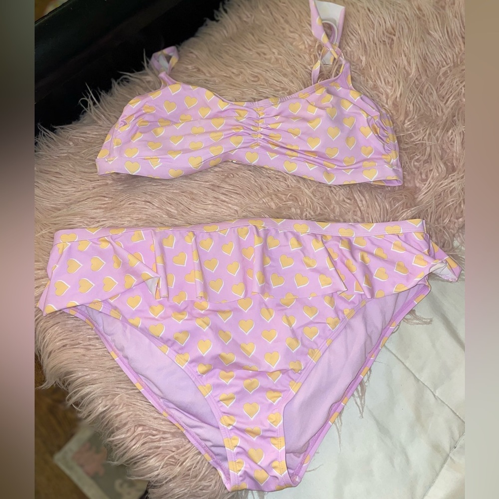 Stoney Clover and Target Collab-Lavender w/ Orange Hearts Plus Size 3x B…